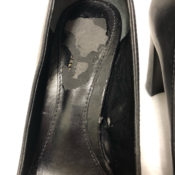 Lauren Ralph Lauren Black Pumps Size 6.5B Block Heel Round Toe Casual Minimalist - Picture 9 of 12